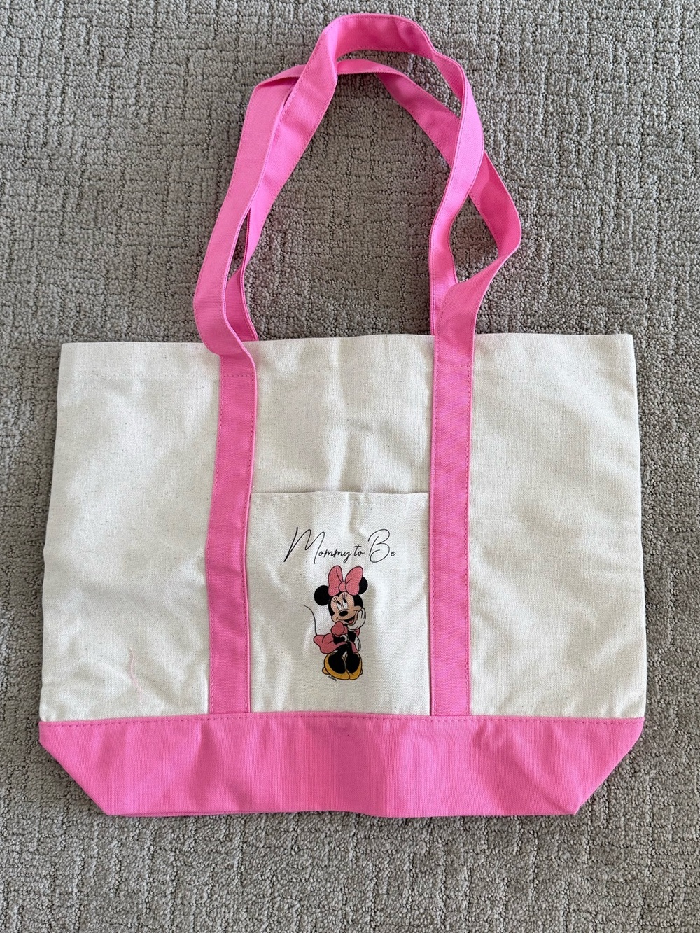 Mommy to Be Disney Minnie Mouse Tote Bag